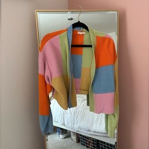PACSUN color-block cardigan 🌈